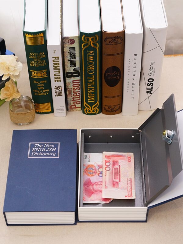Secret Book Lock Key Password Hidden Box Strongbox Steel Simulation Security Book Safes High Quality Safe 7