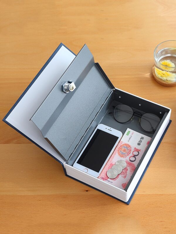 Secret Book Lock Key Password Hidden Box Strongbox Steel Simulation Security Book Safes High Quality Safe 8