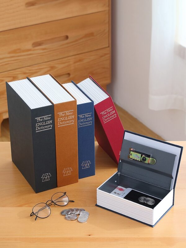 Secret Book Lock Key Password Hidden Box Strongbox Steel Simulation Security Book Safes High Quality Safe 9