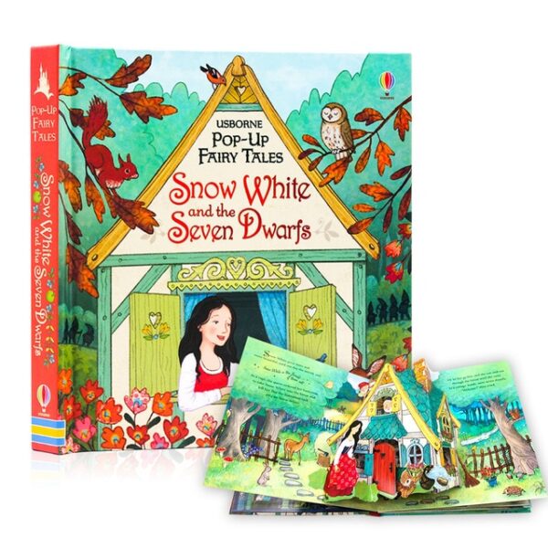 Usborne Pop-up Fairy Tales 3D Paveikslėlių Knyga Kartono Dažymas Anglų Veikla Prieš miegą Pasakojimų knygos, skirtos 11.jpg 640x640 11