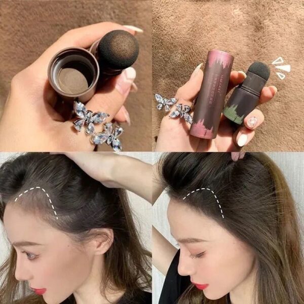 Water Proof Hair Line Powder In Hair Color Edge Control Hair Line Shading Sponge Pen 1
