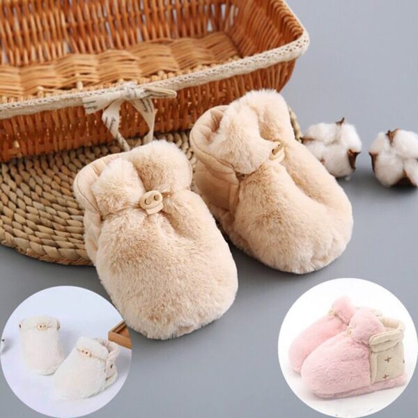 2020 Brand Newborn Baby Plush Socks Shoes Boy Girl Soft Soled Non Slips First Walkers