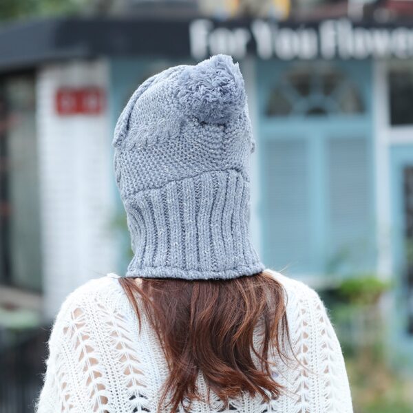 2021 Winter knitted Beanies Hats Women Thick Warm Beanie Skullies Hat Female balaclava Bonnet Beanie Caps 3