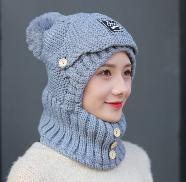 2021 Winter knitted Beanies Hats Women Thick Warm Beanie Skullies Hat Female balaclava Bonnet Beanie Caps 4.jpg 640x640 4
