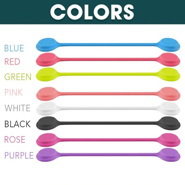 5PCS Snap On Magnetic Cable Ties Silicone Earphone Cord Winder USB Cable Wire Organizer Holder Clips 1