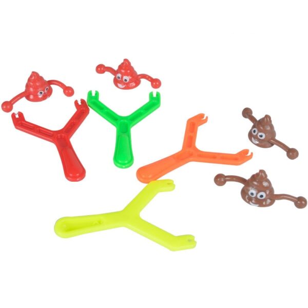 5Pcs Set Creative Catapult Poop Slingshot Poop To Vent Tricky Funny Climbing Wall Poop Funny Toys 3