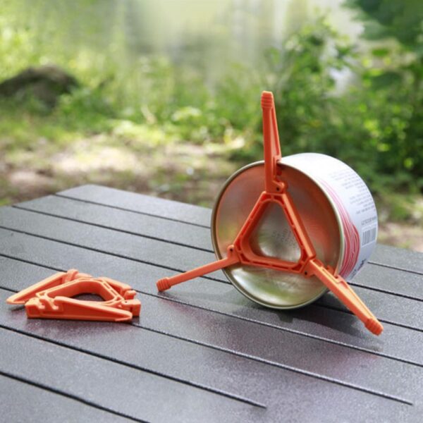 Gas Canister Stand Outdoor Foldable Gas Tank Bracket Camping Stove Tool Bottle Stand Tripod High Hardness