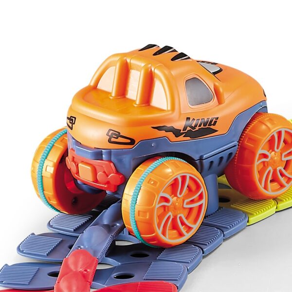 Kids Race Track Toy Car DIY Changeable Speed Tracks Set Electric Slot Train Rail Magic Flexible 5