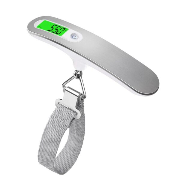 LCD Digital Luggage Scale 50kg Portable Electronic Scale Weight Balance Suitcase Yekufambisa Bhegi Yakarembera Steelyard Hook 1