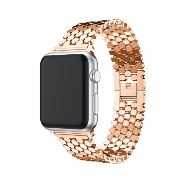 Luxury Steel link Bracelet Strap For Apple Watch Band 44mm 40mm 42mm 38mm For iwatch series 1
