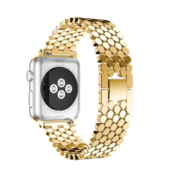 Luxury Steel link Bracelet Strap For Apple Watch Band 44mm 40mm 42mm 38mm For iwatch series 3