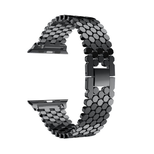 Luxury Steel link Bracelet Strap For Apple Watch Band 44mm 40mm 42mm 38mm For iwatch