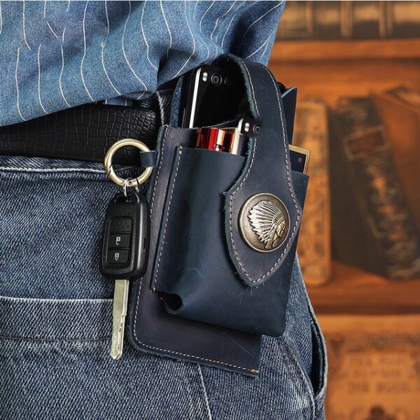 Vintage Leather Belt Waist Bag Pack Men Tactical Multifunction Holster Portable Key Holder Mobile Phone Cigarette 3.jpg 640x640 3