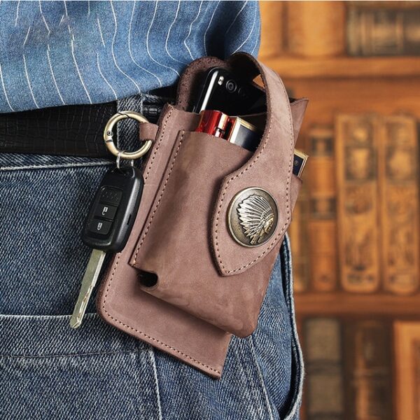 Vintage Leather Belt Waist Bag Pack Men Tactical Multifunction Holster Portable Key Holder Mobile Phone Cigarette 4.jpg 640x640 4