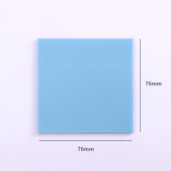 Waterproof PET Transparent Sticky Notes Memo Pad 50 Sheets Stickers Daily To Do List Note