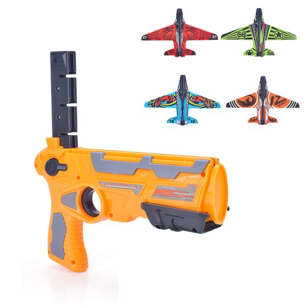 Wonderlife Plane Ejection Pistol Glider Launcher Outdoors Bubble Catapult Toy Catapult Aeroplane Performance Long Gliding Toy
