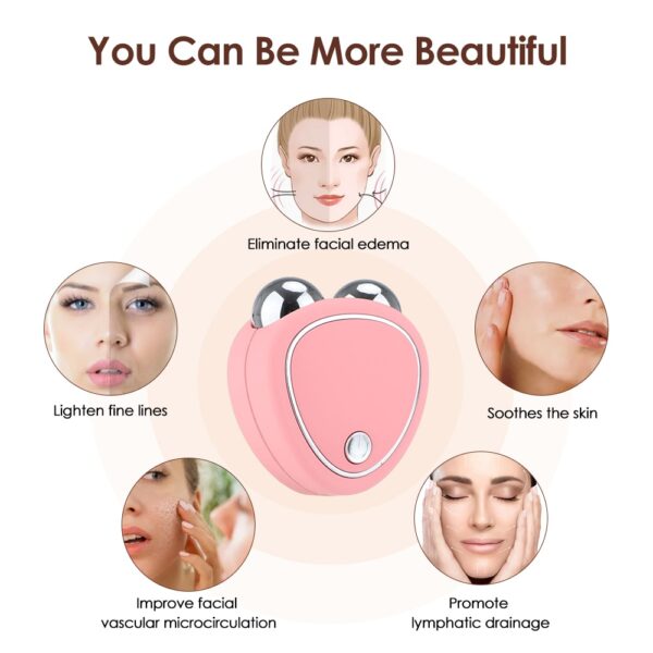 EMS Slimming Face Lift Apparaten Microcurrent Skin Rejuvenation Facial Massager Ljochtterapy Anti Aging Rimpel Beauty 1