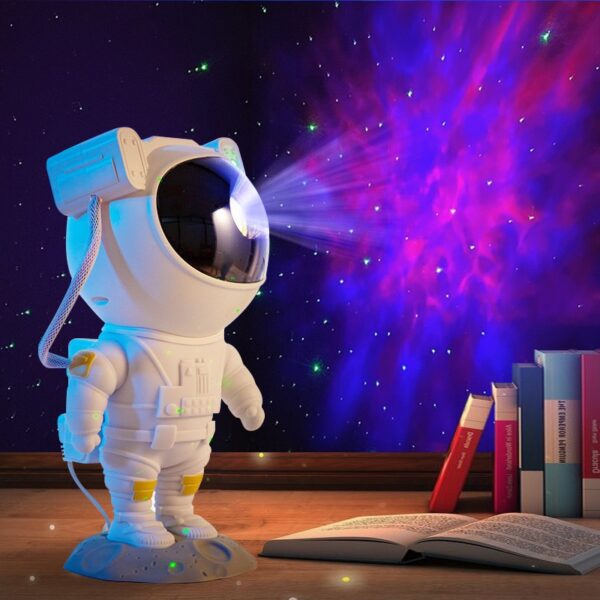 Galaxy Star Projector Starry Sky Night Light Astronaut Lamp Home Ime ụlọ ihe ndozi ime ụlọ eji achọ mma Luminaires 5