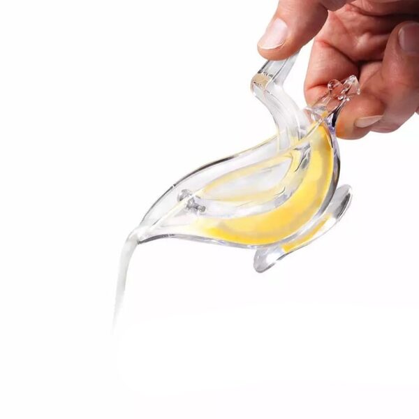 Klip na odšťavovanie horúceho citrónu Akrylový ručný odšťavovač na plátky citróna Praktický priehľadný odšťavovač na ovocie pre domácu kuchyňu 1
