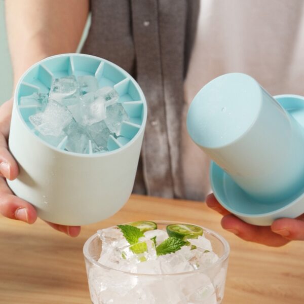 Ice Bucket Cup Mold Ice Cubes Tray Food Grade Quickly Freeze Silicone Ice Maker Creative Design 3