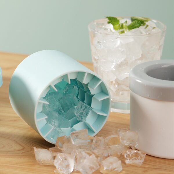 Ice Bucket Cup Mold Ice Cubes Tray Food Grade Quickly Freeze Silicone Ice Maker Creative Design