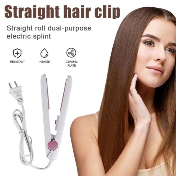 MIni Hair Straightener for Girls Hair Iron Straightening Irons Hair Curler Portable Flat Iron for Women 2