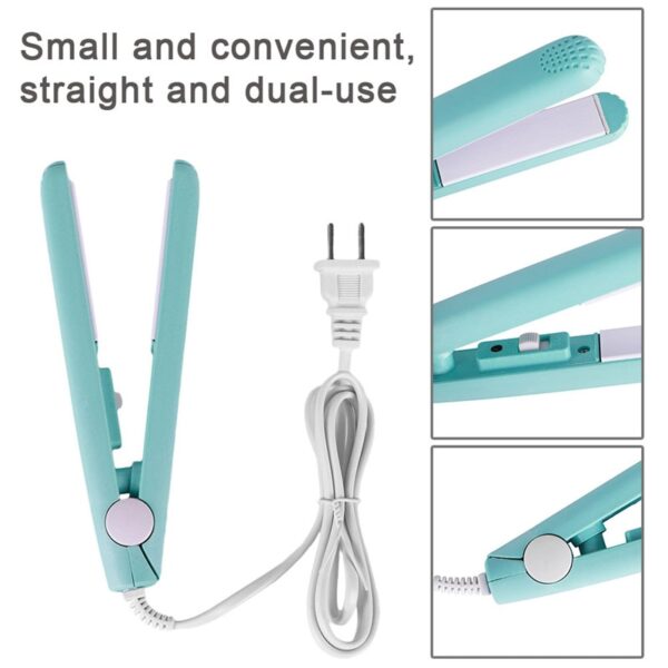MIni Hair Straightener for Girls Hair Iron Straightening Irons Hair Curler Portable Flat Iron for Women 5