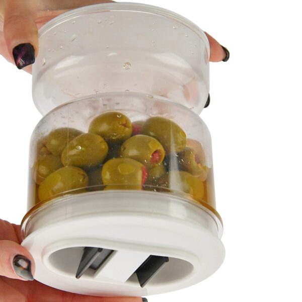 Sealed Jar for Pickle Home Wet and Dry Separation Pickle Jar with Flip Container and Strainer 8