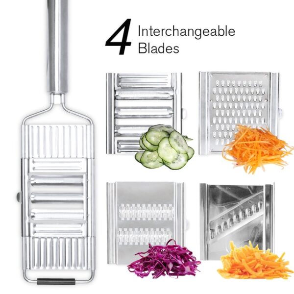 Shredder Cutter Stainless Steel Portable Manual Vegetable Slicer Easy Clean Grater with Handle Multi Purpose Home 1.jpg 640x640 1