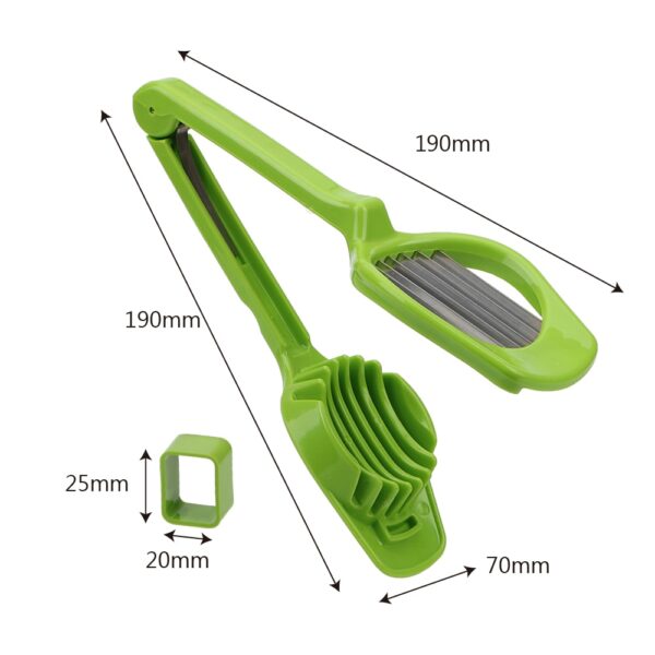 Stainless Steel Handheld Mushroom Kiwi Divider Tomato Cutter Egg Split Device Multifunction Slicing Mould Egg Slicer 2