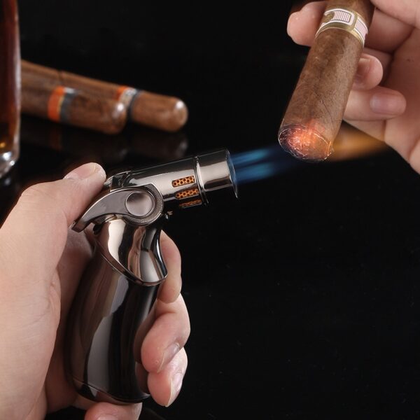 Torch Lighter Jets Turbo Grill Butane Gas Lighter Windproof Cigar Gadget for Men Smoking accessories