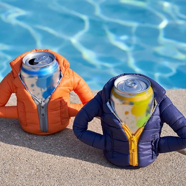 Winter Beer Clothes Beer Bottle Beverage Clip Overcome Winter Warm Cup Cover Easy to Pull Can