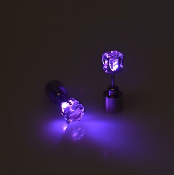 1 parell d'anells de tacs d'orella LED brillants amb llum coreana de flaix anells de zircó accessoris per a 5.jpg 640x640 5