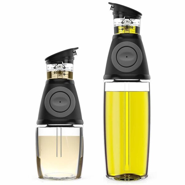9 17oz Olive Oil Dispenser Bottle Set Oil Vinegar Cruet with Drip Free Spouts කුස්සිය