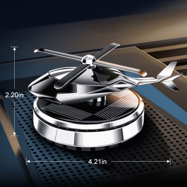 Car Air Freshener Rotating Helicopter Aeroplane Perfume Solar Power Plane Diffuser Airplane Fragrance Aircraft Dashboard Parfum 1