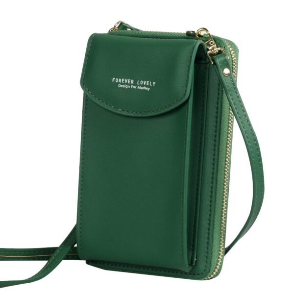 Cellphone Crossbody Bag Women PU Çerta Milê Çermî Çenteya Destê Nû ya Trendy Karta Piçûk Çentê Messenger 2