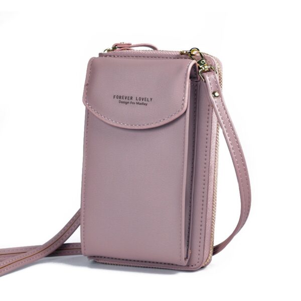 Cellphone Crossbody Bag Women PU Leather Shoulder Bag New Trendy Handbag Small Card Holder Messenger Bag 3