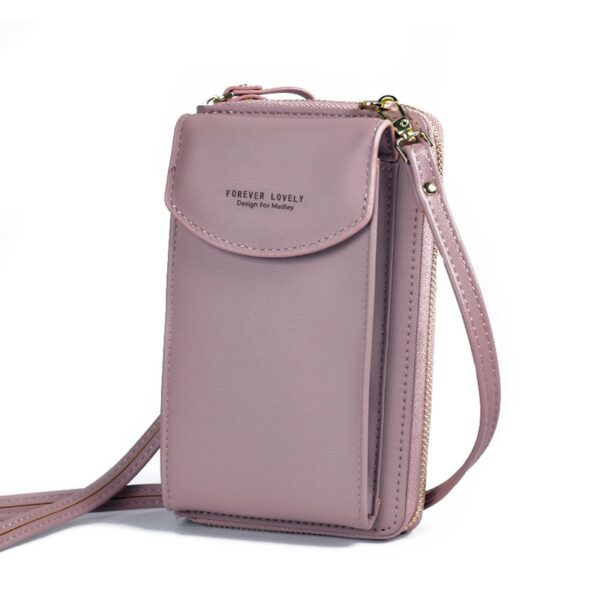 Cellphone Crossbody Bag Women PU Çerta Milê Çermî Çenteya Destê Nû ya Trendy Karta Piçûk Çentê Messenger 3