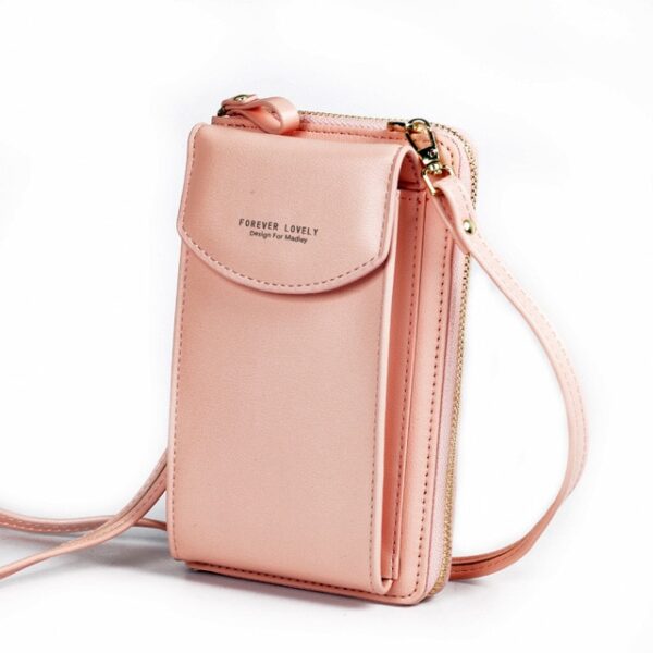 Cellphone Crossbody Bag Women PU Leather Shoulder Bag New Trendy Handbag Small Card Holder Messenger