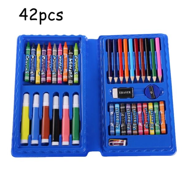 Educational Toys 42 208PCS Children Art Painting Set Watercolor Pencil Crayon Water Pen Drawing Board Doodle 1.jpg 640x640 1