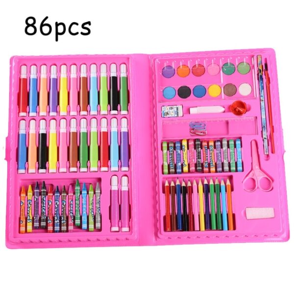 Educational Toys 42 208PCS Children Art Painting Set Watercolor Pencil Crayon Water Pen Drawing Board Doodle 2.jpg 640x640 2