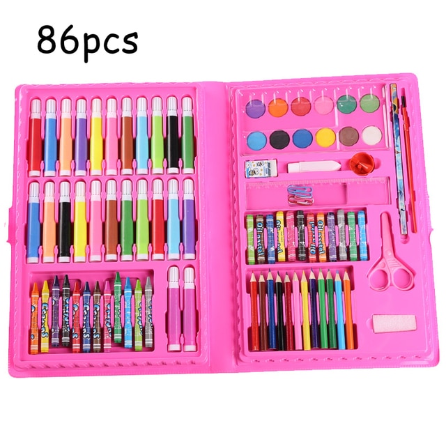 Art set Children Art Painting Set Watercolor Pencil Crayon Water Pen  Drawing Board Doodle Supplies Kids Educational Toys Gift