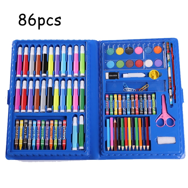 Deluxe 6-in-1 Art Creativity Set the Best Present for Kids, Deluxe 6-in-1  Art Creativity Settm for Boys & Girls, Oil Pastels, Colored Pencils