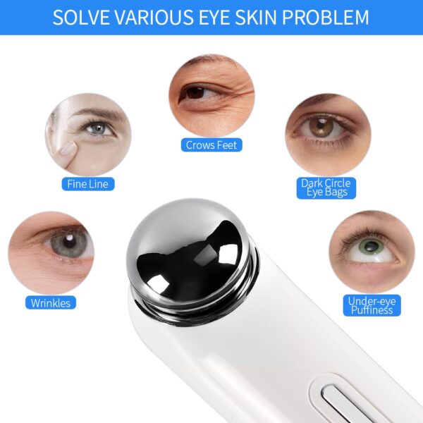 Electric Intelligent Vibration Eye Massager High frequency Anti Wrinkle Dark Circle Eye Bags Removal Lips Cheek 1