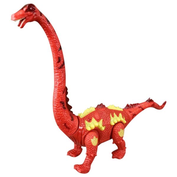 Dinosauro giocattolo elettrico che cammina depone uova Simulazione di proiezione a collo lungo Modello animale Divertente giocattolo elettrico interessante