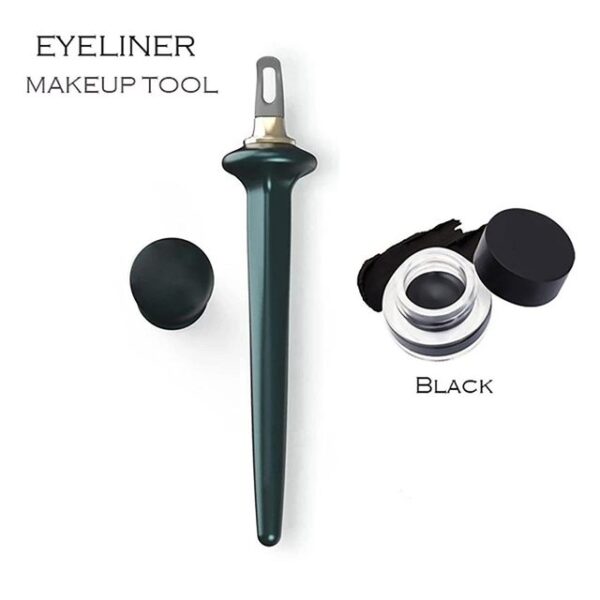 Eyeliner Applicator Brush Easy No Skip Eyeliner Gel Silicone Eyeliner Tools for Shaky Hands Beginer
