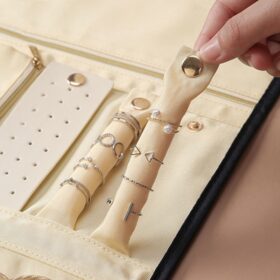 Foldable Velvet Travel Accessory Pouch - image 4