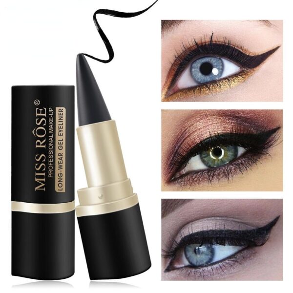 Long Wear Gel Black Eyeliner Kajal Eye Pencil Wateroroof Eyeshadow Pen Set Eyes Makeup Eye Liner