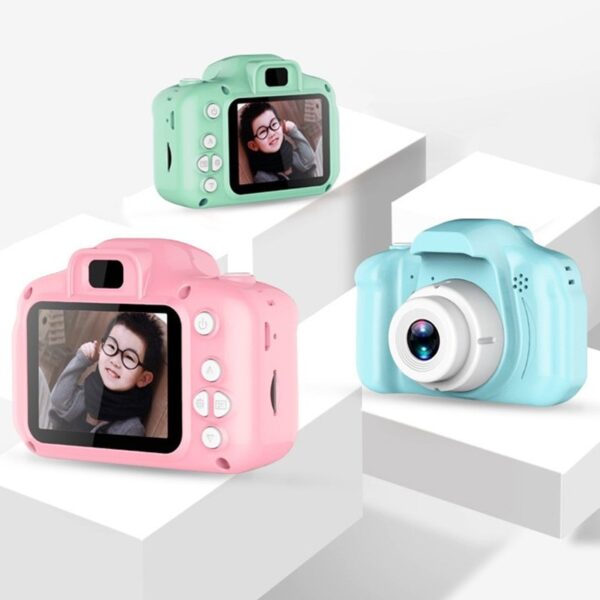 Mini cameră de desene animate Jucării educaționale pentru copii Ecran HD de 2 inchi Cameră digitală Video Recorder Cameră