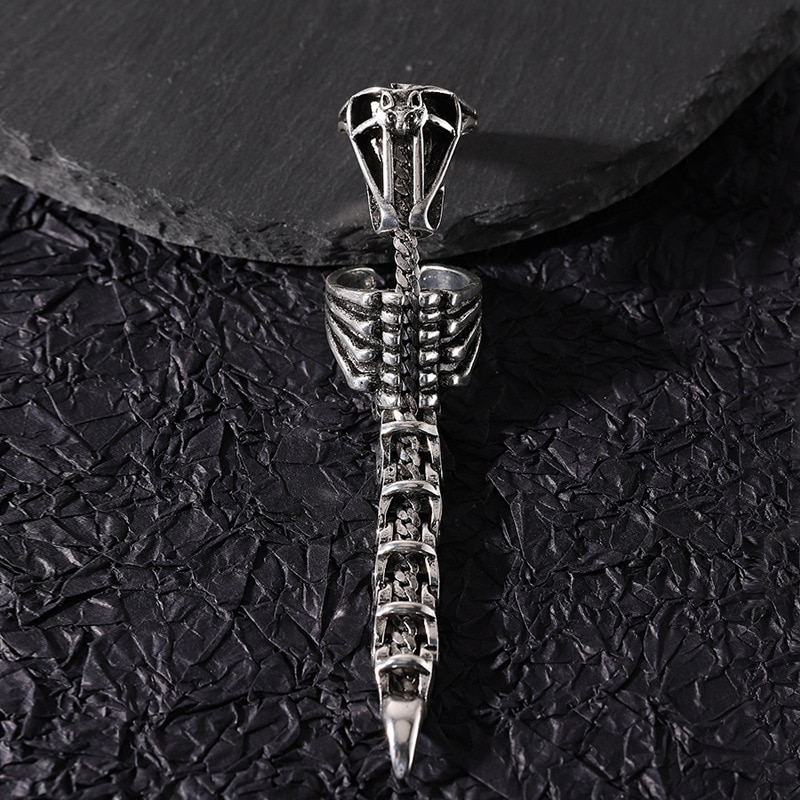 Movable Scorpion Tail Rings 6 Movable Scorpion Ring Punk Jewelry Fingertip Toy Stress Relief Vintage Gothic Scroll Armor Knuckle Metal Rock 5